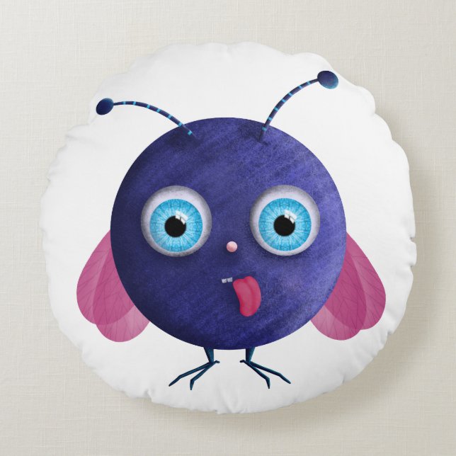 Coussins Ronds Licky monster mullidito (Devant)
