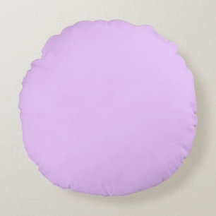 Coussins Ronds Lilas, couleur unie lilas pastel