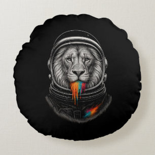 Coussins Ronds Lion cosmique