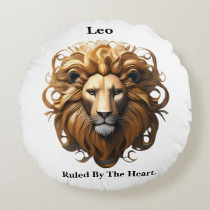 Coussins Ronds Lion, Lion, Dirigé Par Le Coeur,