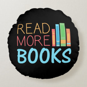 Coussins Ronds Lire plus de livres