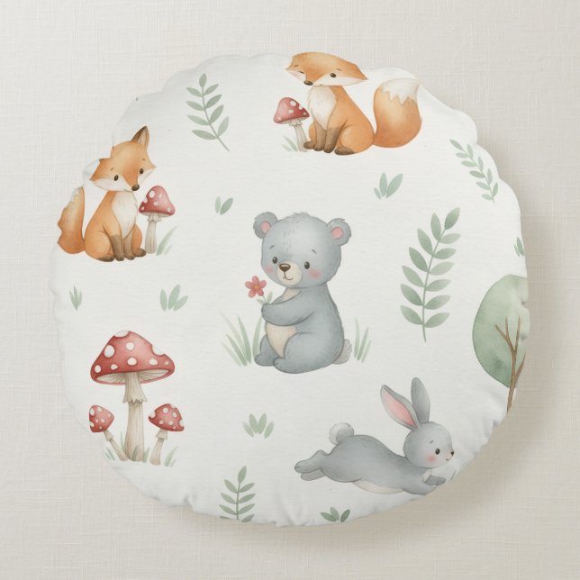 Coussins Ronds Little bloom baby (Devant)