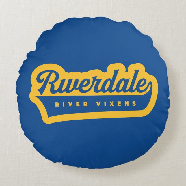 Coussins Ronds Logo de Riverdale River Vixens (Devant)