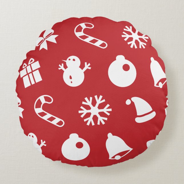 Coussins Ronds Lolailo 12 Joyeux Noël/Feliz Navidad (Devant)