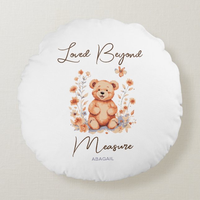 Coussins Ronds Loved Beyond Measure (Devant)