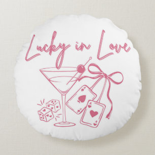 Coussins Ronds Lucky Love Vegas Casino Bachelorette