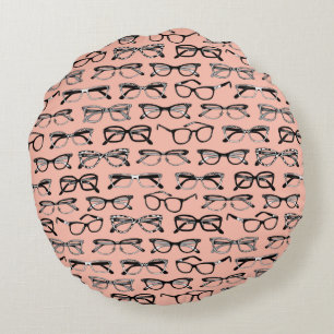 Coussins Ronds Lunettes de vue rose pâle, Lunettes de vue, Vêteme