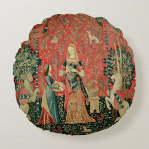 Coussins Ronds Madame et la licorne : 'Smell