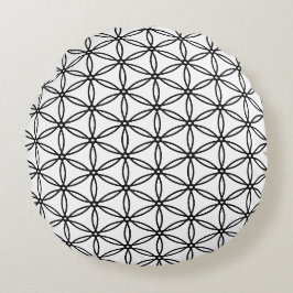 Coussins Ronds Magnifique motif de fleur de vie