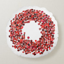 Mains peintes rouge Winterberry Wreath Noël