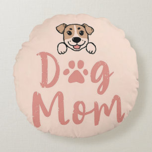 Coussins Ronds Maman Chien