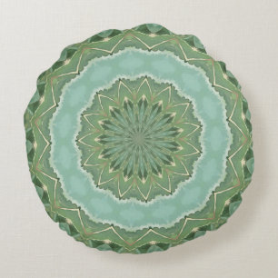 Coussins Ronds Mandala Succulent
