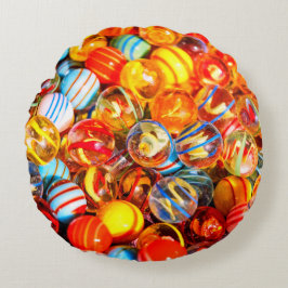 Coussins Ronds Marbres de verre