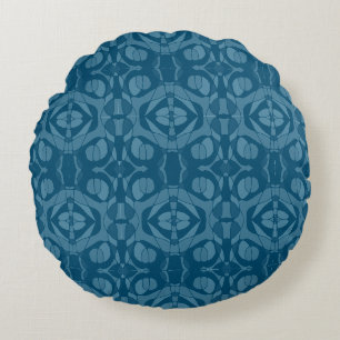 Coussins Ronds Mazipoodles Neuro Art Dark Turquoise