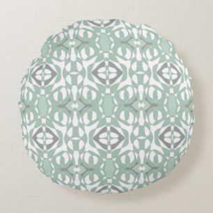 Coussins Ronds Mazipoodles Neuro Art - Dusty Mint Duck Egg Green