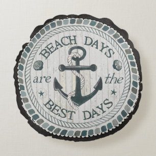 Coussins Ronds Meilleur carreau nautique de plage de toile de