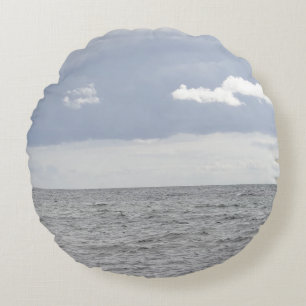 Coussins Ronds Mer et beaux nuages