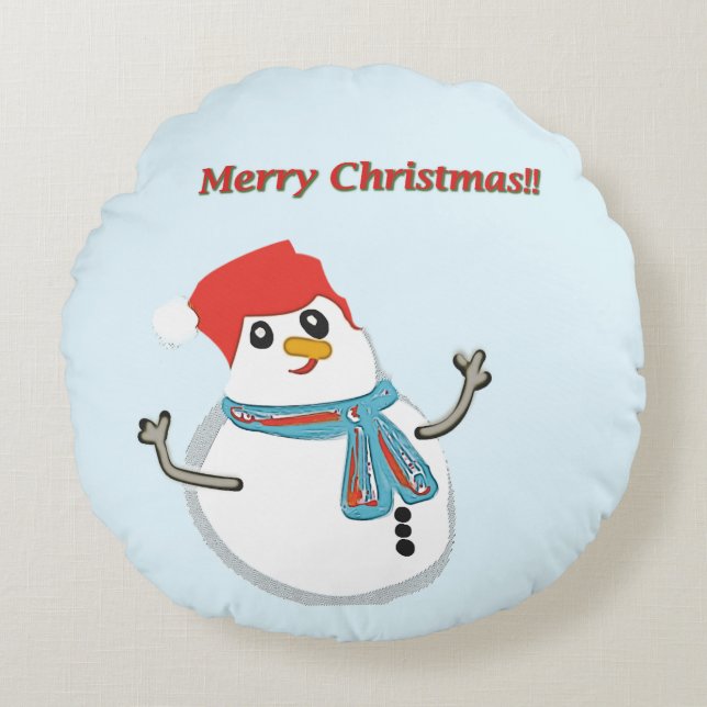 Coussins Ronds Merry Christma!! (Devant)