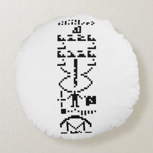 Coussins Ronds Message binaire Arecibo 1974