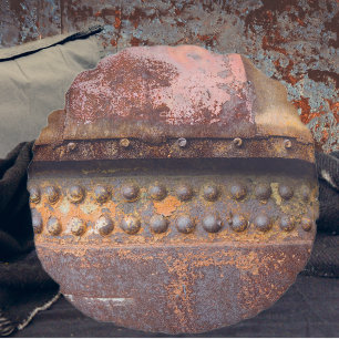 Coussins Ronds Métal rose roux