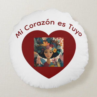 Coussins Ronds Mi Corazón es Tuyo Cojín