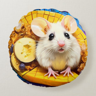 Coussins Ronds Mice mosaïque mignonne