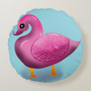 Coussins Ronds Mignon Canard Rose Kawaii & Art de la Nurserie à C