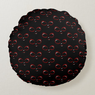 Coussins Ronds Mignon monstre visage ovni
