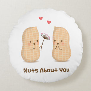 Coussins Ronds Mignons Peanuts Fous de Toi Pun Amour Humour