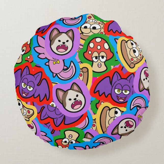 Coussins Ronds Mix Memefetti 2023 (Dos)
