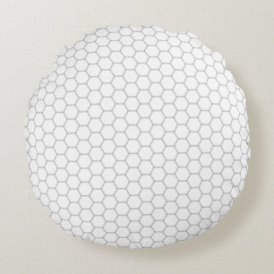 Coussins Ronds Modèle hexagone motif Honeypeb