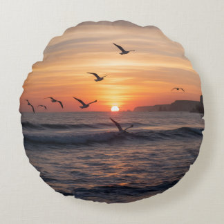 Coussins Ronds  |Modern Round Throw Pillow | Designer KazooStudio