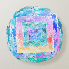 Coussins Ronds Moderne Abstrait double face 2 conceptions Monogra