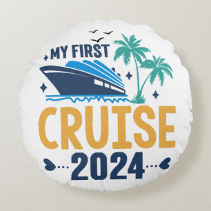 Coussins Ronds Mon premier voyage en mer 2024