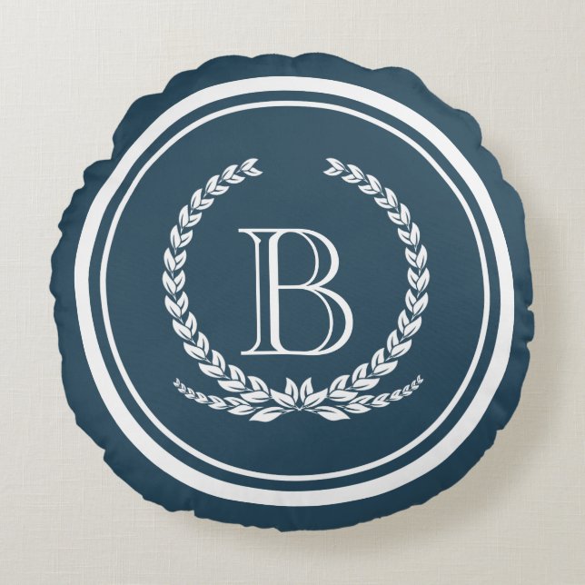Coussins Ronds Monogram design (Devant)