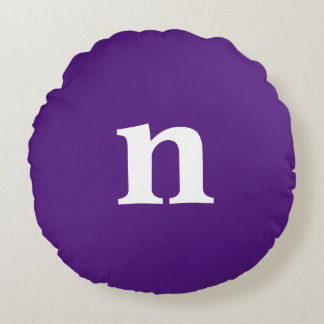 Coussins Ronds Monogramme Violet