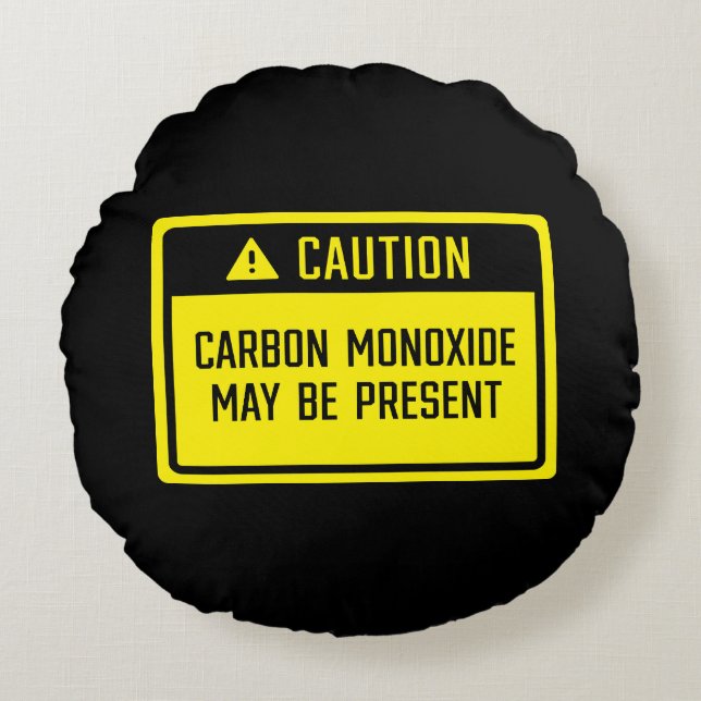 Coussins Ronds Monoxyde De Carbone Peut Être Présente (Devant)