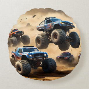 Coussins Ronds Monster Trucks Mayhem, Garçons Sweat - shirt à cap