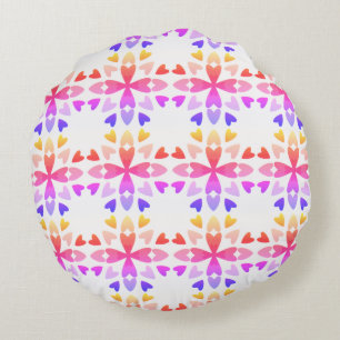 Coussins Ronds Morceau de mon cœur 'Faith,' accent rond