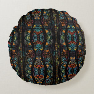 Coussins Ronds Mosaïque forestière