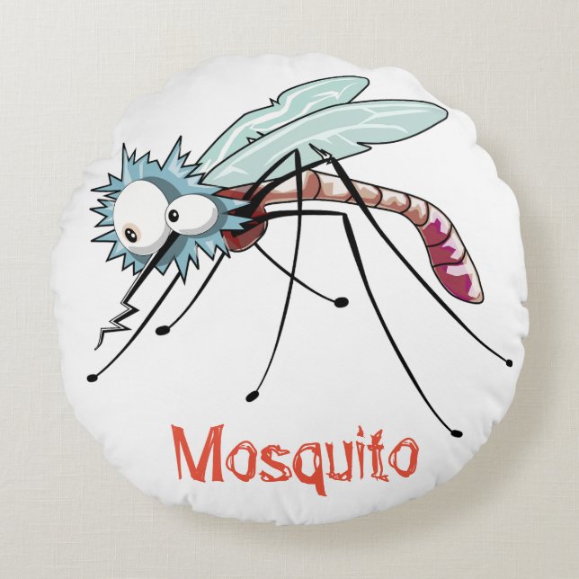 Coussins Ronds Mosquito cartoon (Devant)