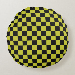 Coussins Ronds Motif à carreaux cyber lyme
