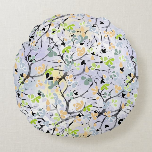 Coussins Ronds motif Abstrait (Devant)
