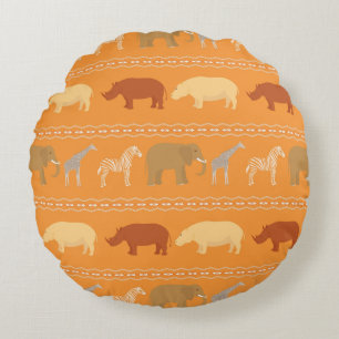 Coussins Ronds Motif africain