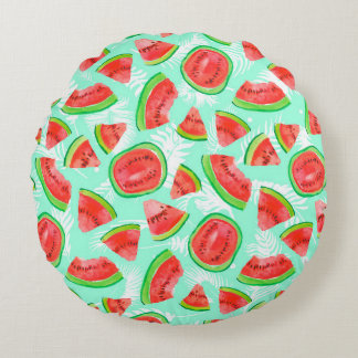 Coussins Ronds Motif aux fruits tendance. Artistic Watermelon bac