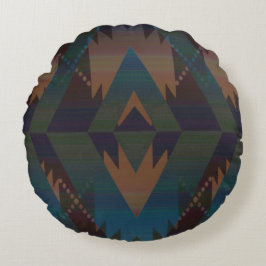 Coussins Ronds Motif Aztec Design Sud-Ouest