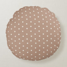 Motif bébé pois sur fond marron