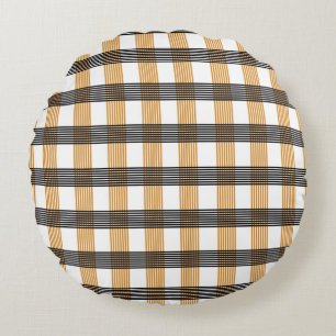 Coussins Ronds Motif Brown de vérification du service