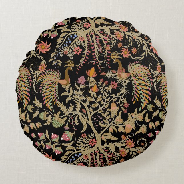 Coussins Ronds Motif chinois Fairy Floral Birds (Devant)