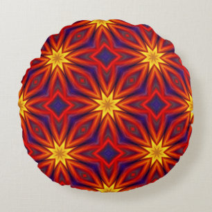 Coussins Ronds Motif coloré abstrait
